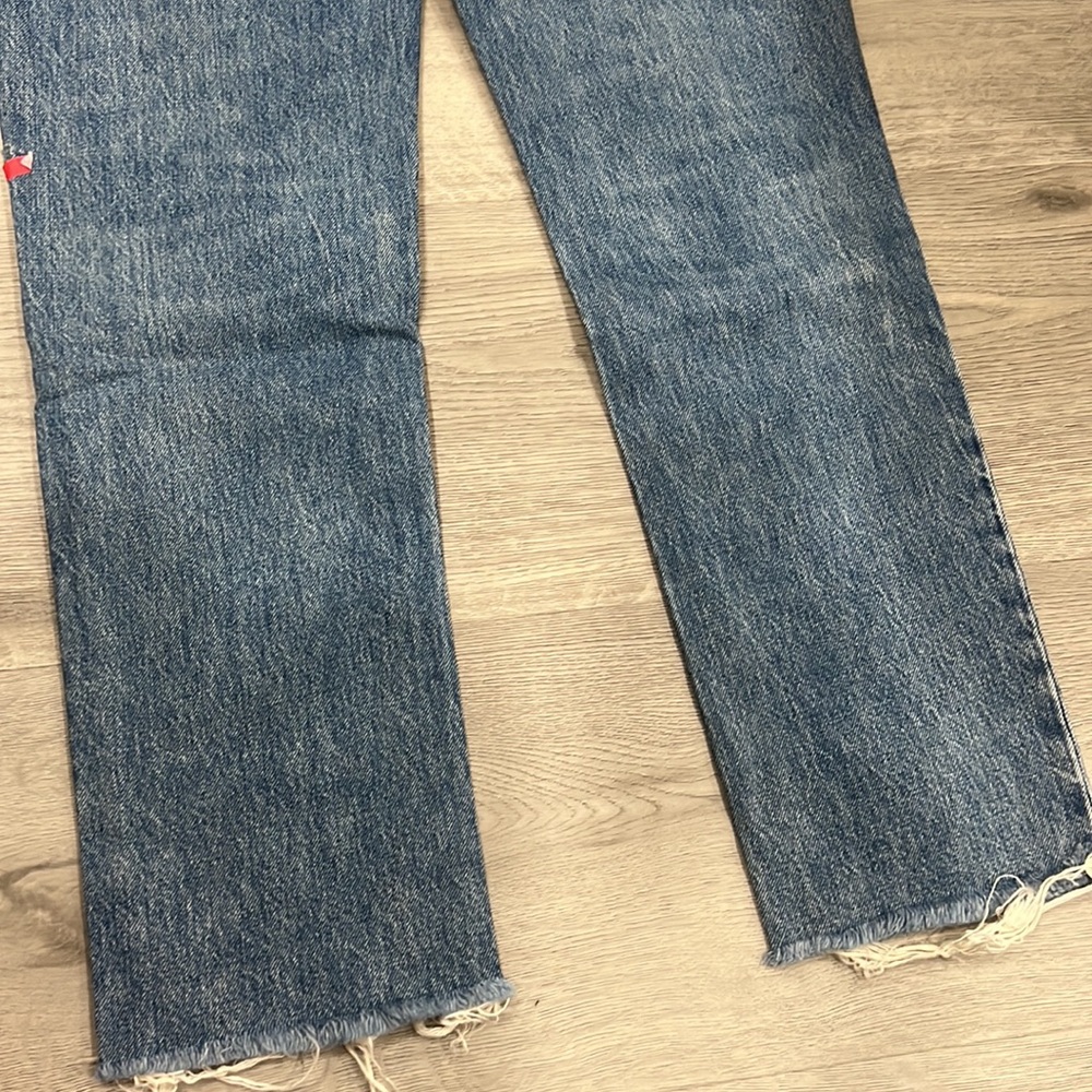 GRLFRND Karolina High Rise Straight crop jeans in La Playa SZ 26 - Picture 10 of 11